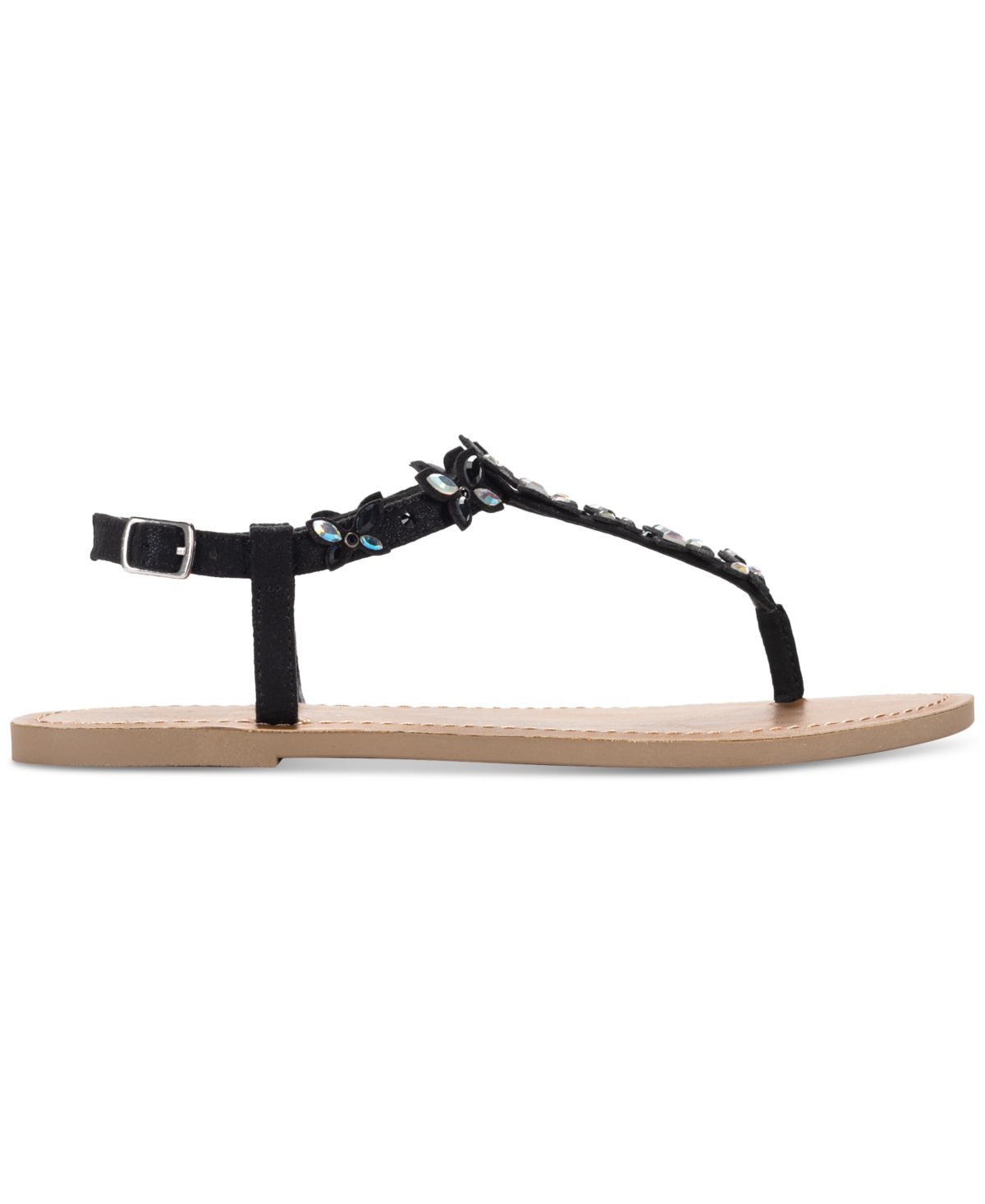 Shop Wild Pair Women's Krisleyy Flat Sandals, Exclusively At Macy's In Black Bling