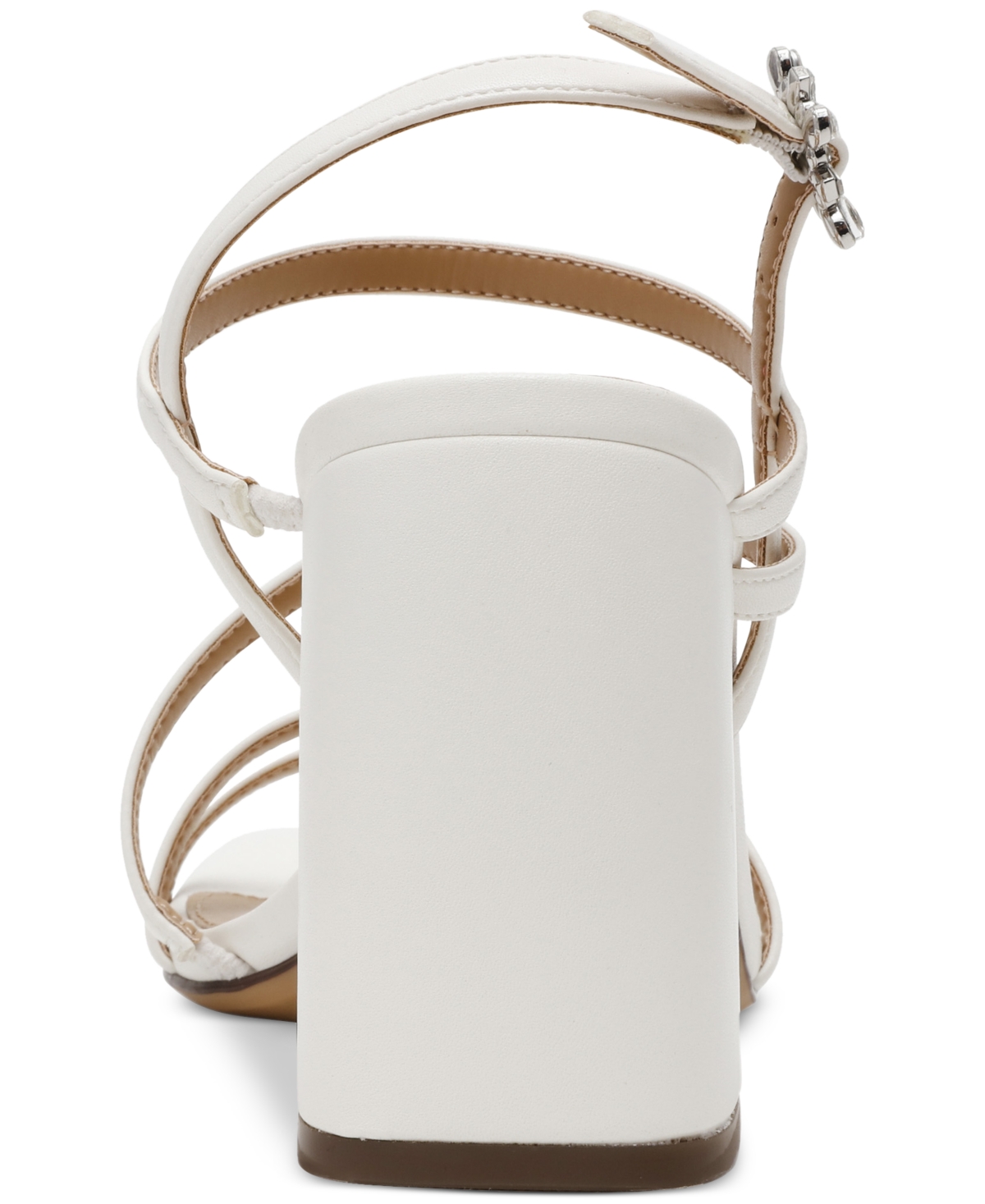 Wild Pair Women's Vinii Strappy Sandals, Exclusively At Macy's In White Smooth