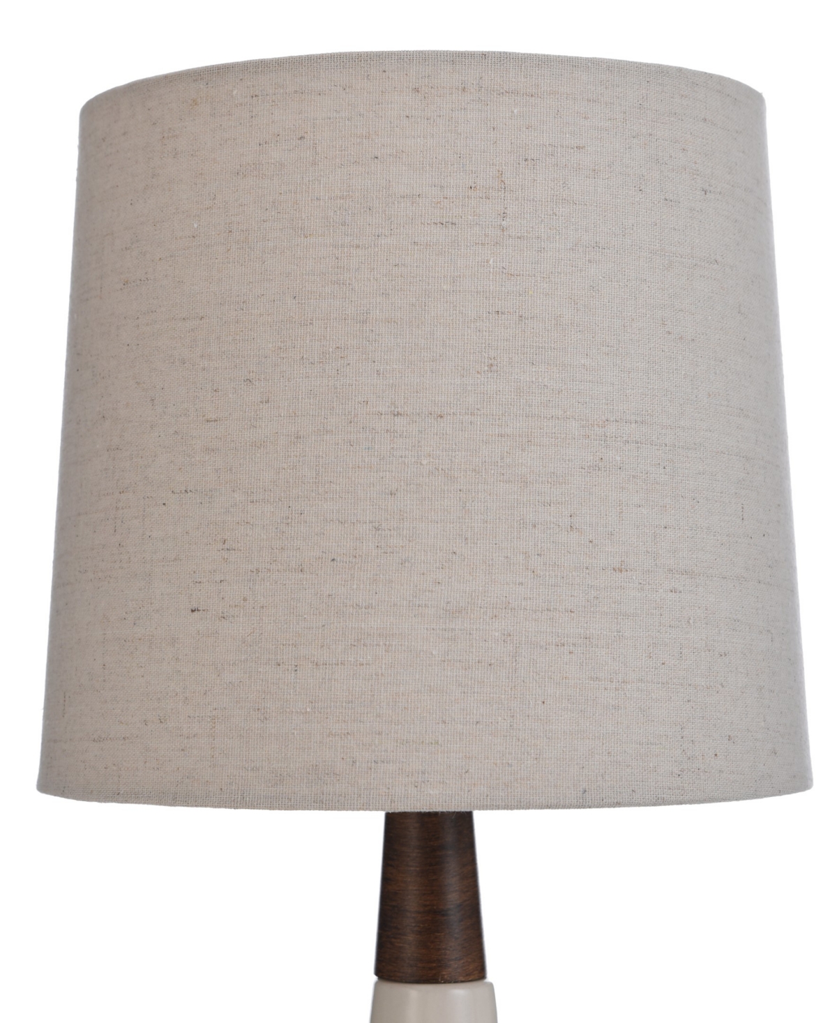 Stylecraft Home Collection 18.5" Mid Century Modern Ceramic Table Lamp In White