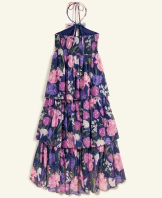 Flower Show Floral-Print Halter Dress, Exclusively at Macy's