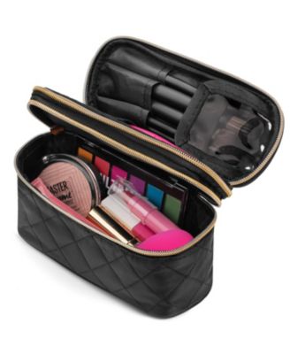 Travel Makeup Case (1 Piece) with Travel-Sized Makeup Brushes (4 Pieces) | Travel Accessories