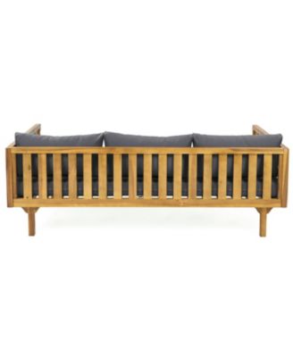 Streamdale Acacia Wood 3-Seater Daybed & Coffee Table Set