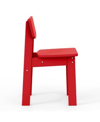 Kids 5-Piece Modern HDPE Dining Table and Chairs Set