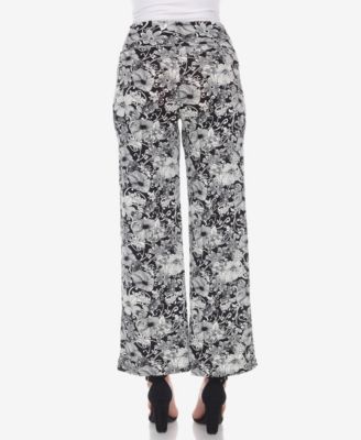 Women's Floral Print Wide Leg Palazzo Pants
