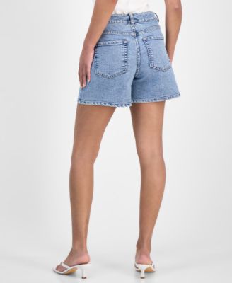 Women's Drawstring Denim Shorts, Exclusively at Macy's