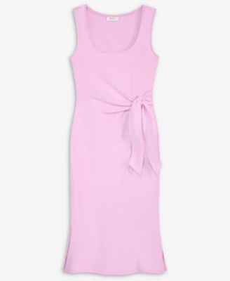 Women's Side-Tie Tank Midi Dress, Exclusively at Macy's