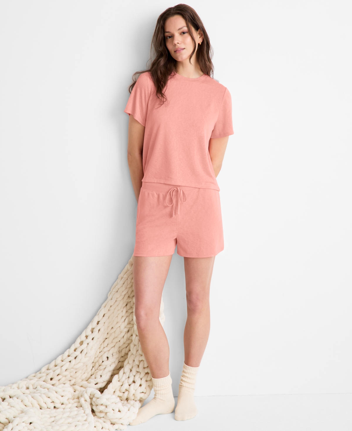 STATE OF DAY WOMEN'S RELAXED-FIT DRAWSTRING SHORTS, EXCLUSIVELY AT MACY'S 
