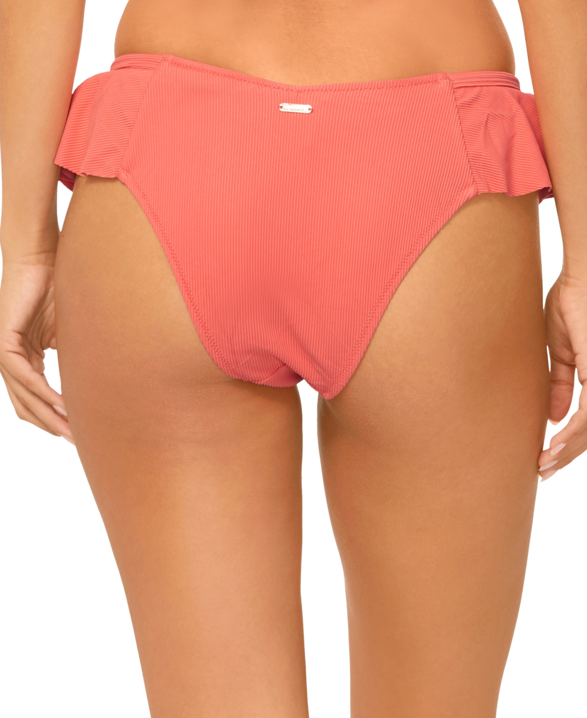 RAISINS JUNIORS' CABO RUFFLED BIKINI BOTTOMS 