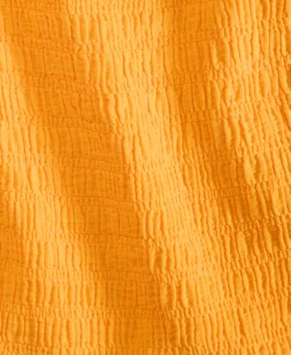 Women's Cotton Gauze Smocked Tank, Exclusively at Macy's