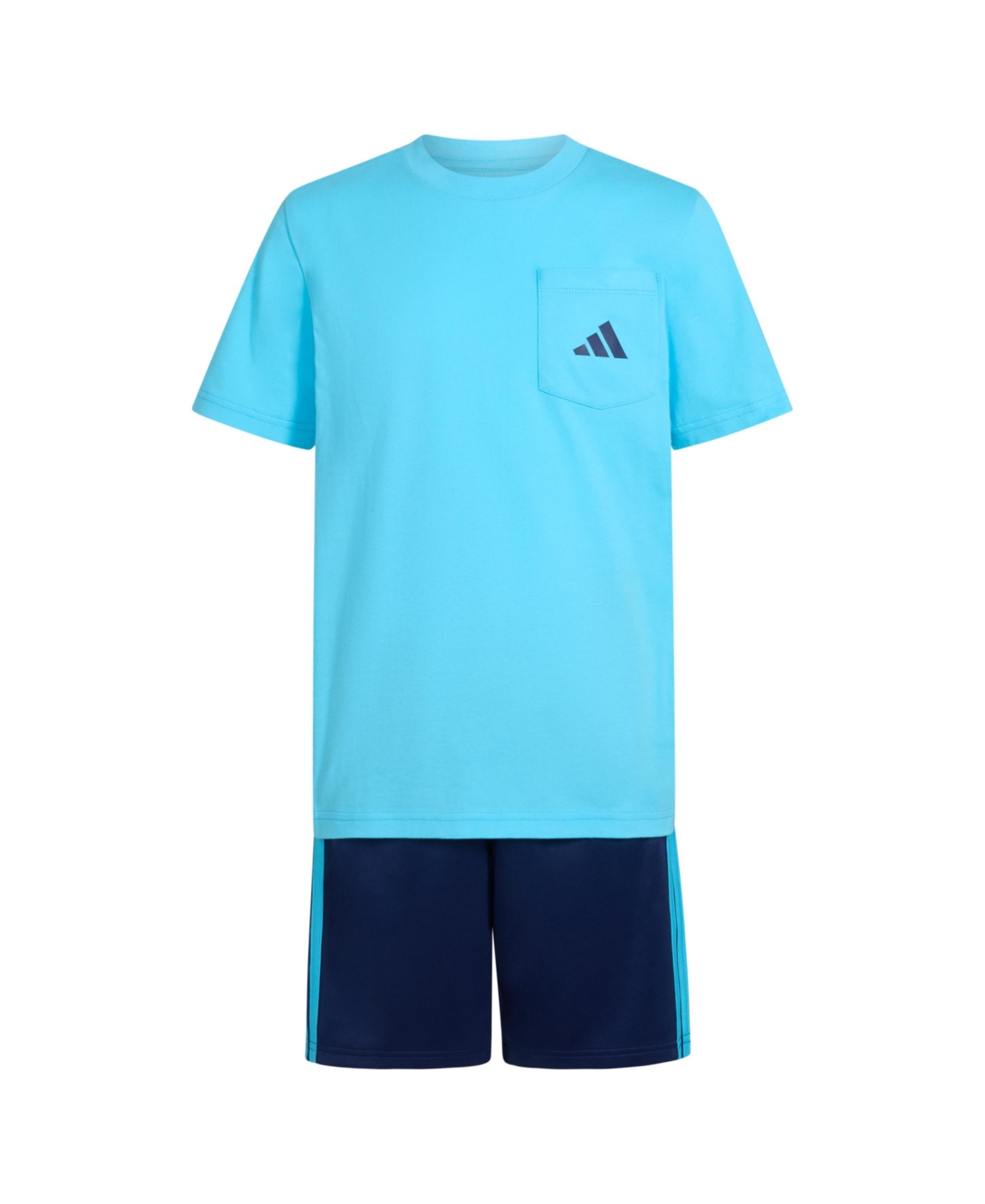 Adidas Originals Big Boys Short-sleeve T-shirt & Double-knit Shorts, 2 Piece Set