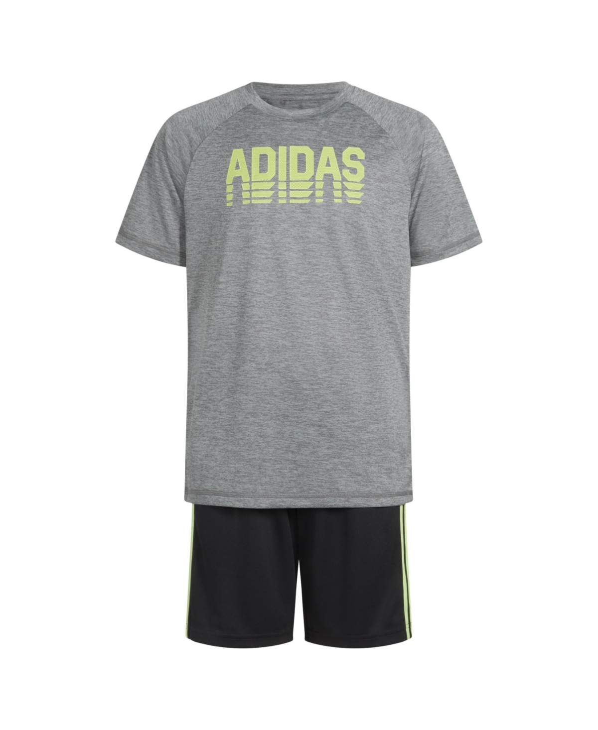 Adidas Originals Big Boys Raglan-sleeve Graphic T-shirt & 3-stripe Shorts, 2 Piece Set