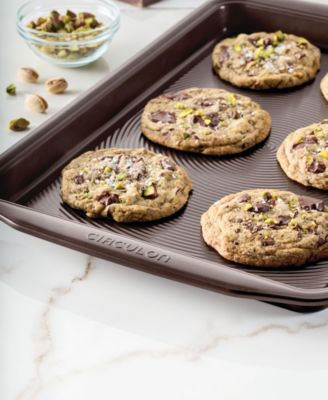 Symmetry Nonstick Chocolate Brown 10" x 15" Cookie Pan