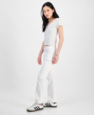 Women's High-Waist Slim Kick Jeans 