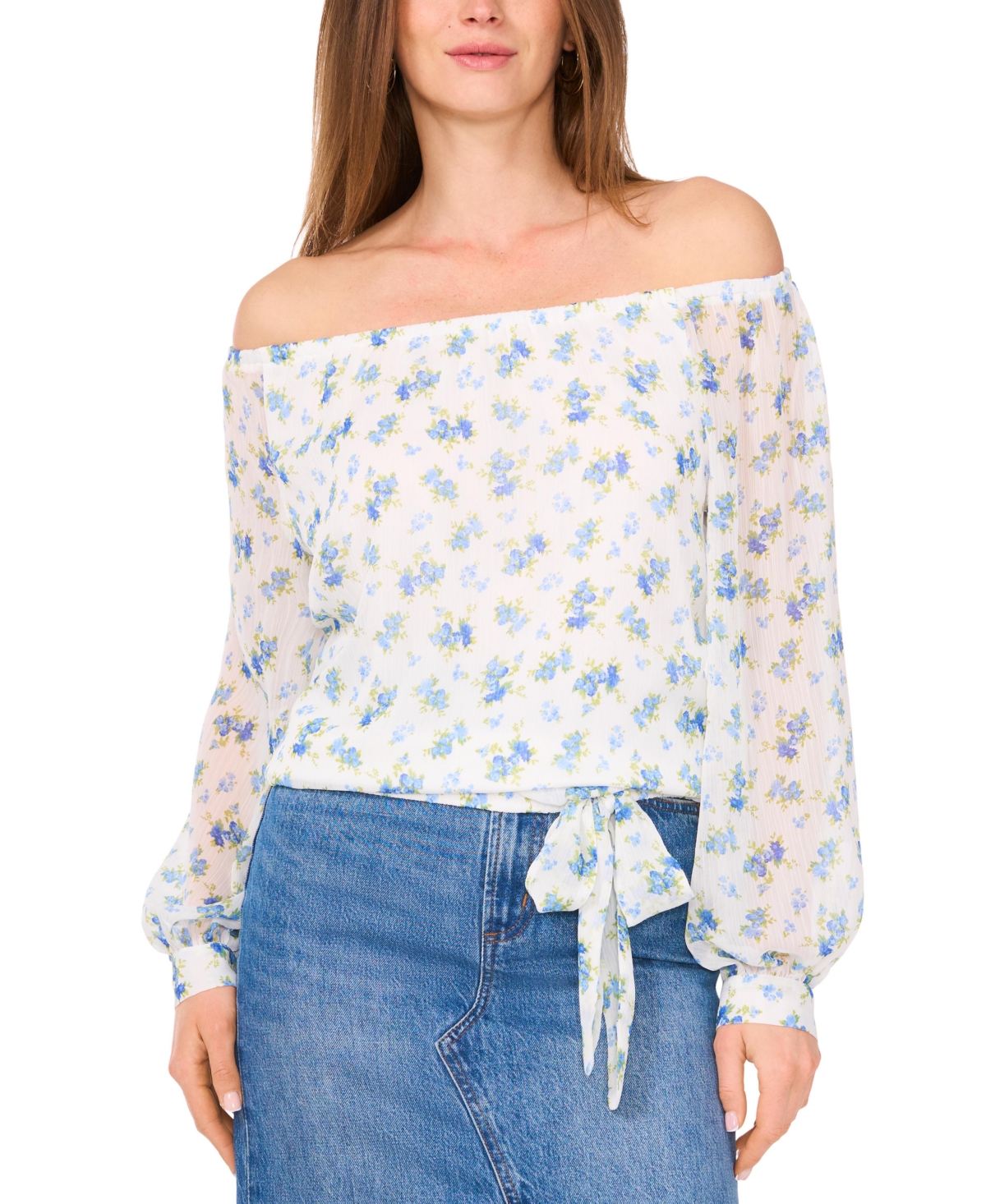 Vince Camuto Women's Off-the-shoulder Tied-hem Top