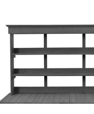 Streamdale 66" Farmhouse Potting Bench with Storage