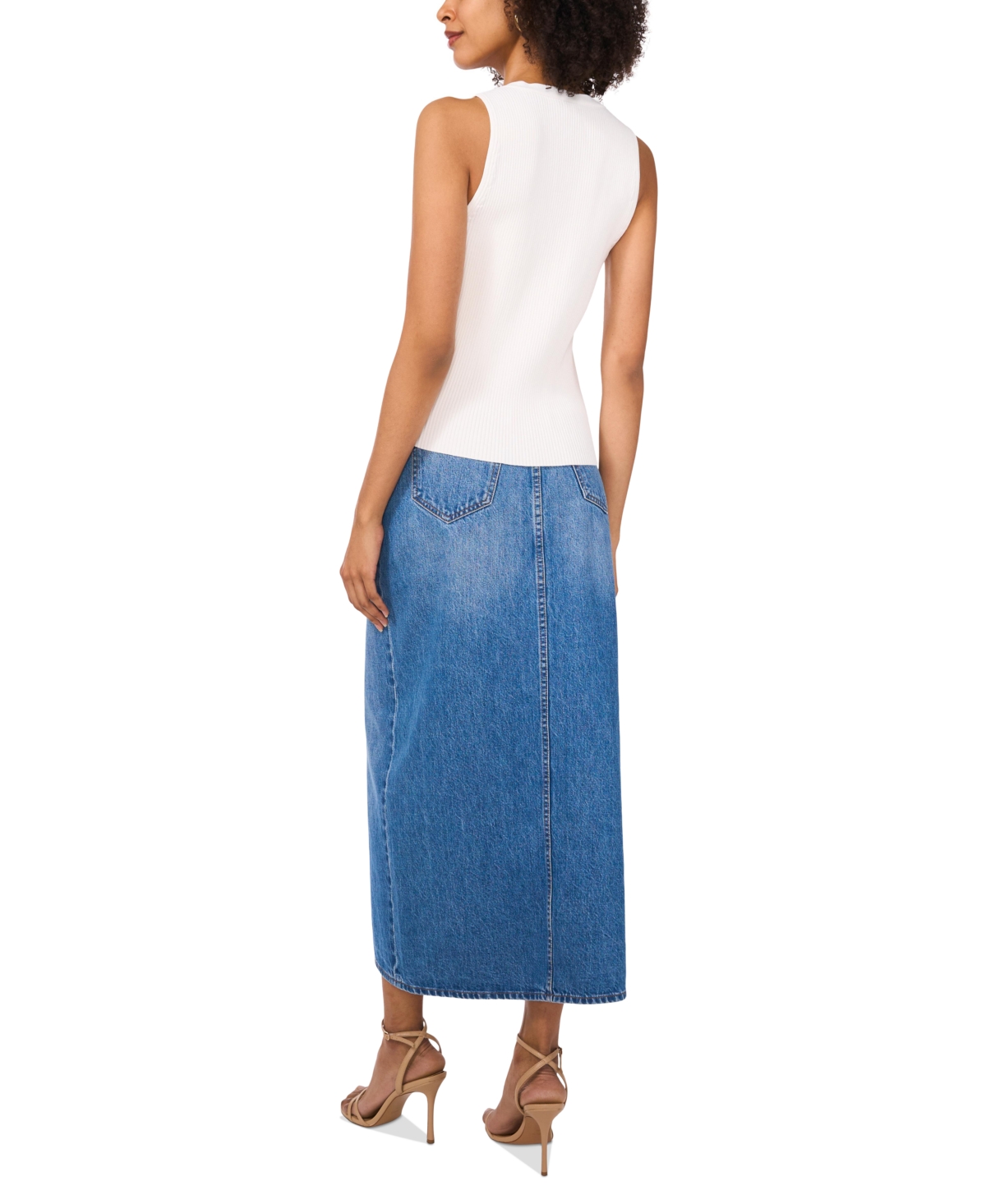 Vince Camuto Rib Button-up Vest