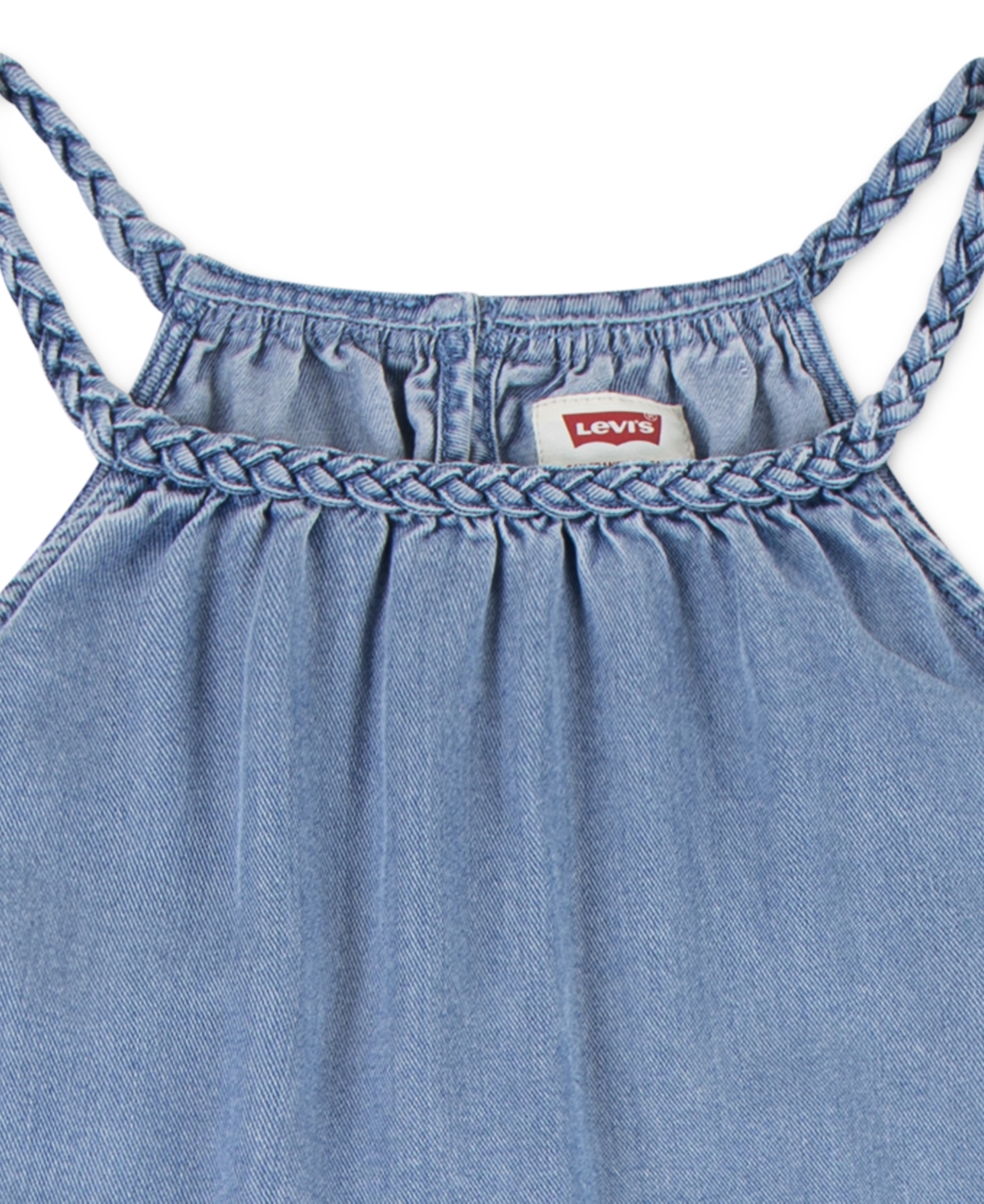LEVI'S BIG GIRLS HALTER TIERED DRESS 