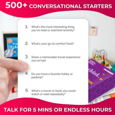 Conversation Cards Game - Universal Edition - 500 Questions - Share Thoughts