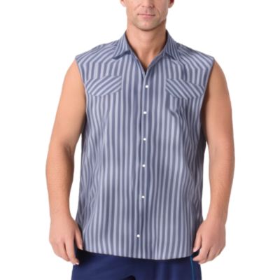 Big & Tall Western Snap Front Muscle Shirt