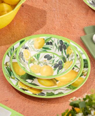 Limone Melamine 6-Pc. All-Purpose Bowls, Service For 6