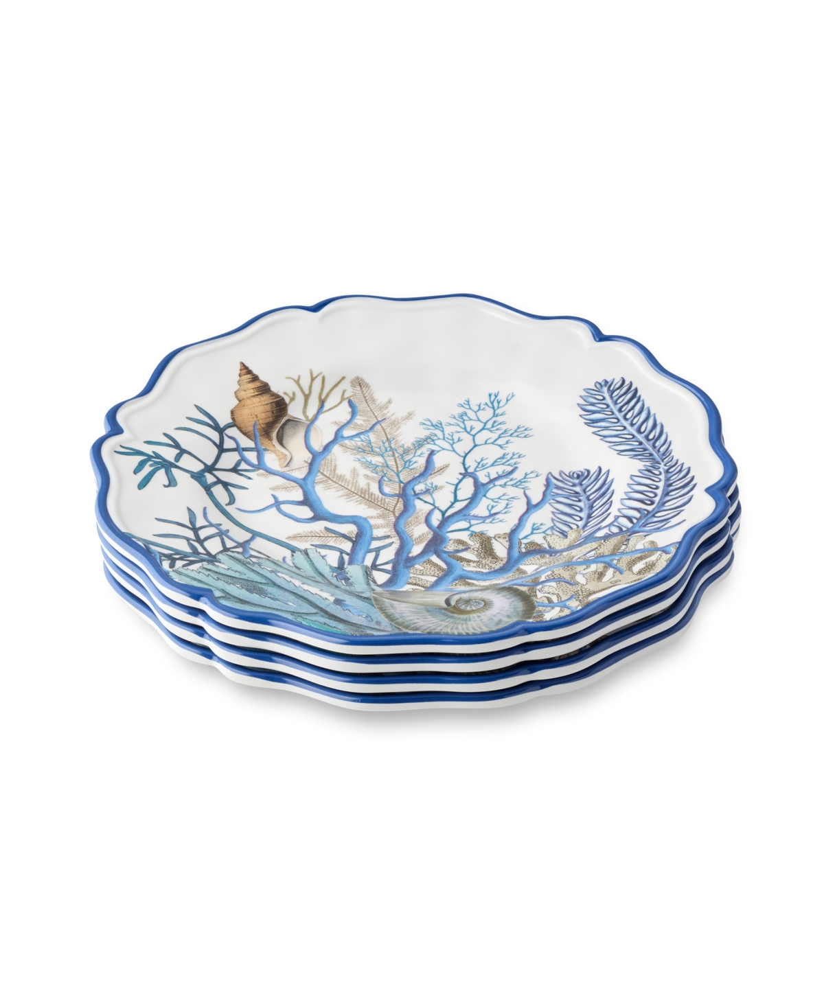 Blue Lagoon Melamine 4-Pc. Salad Plates, Service for 4