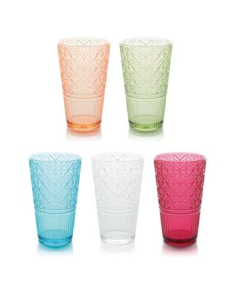 Victoria Acrylic Ice Tea Glasses, Set of 6