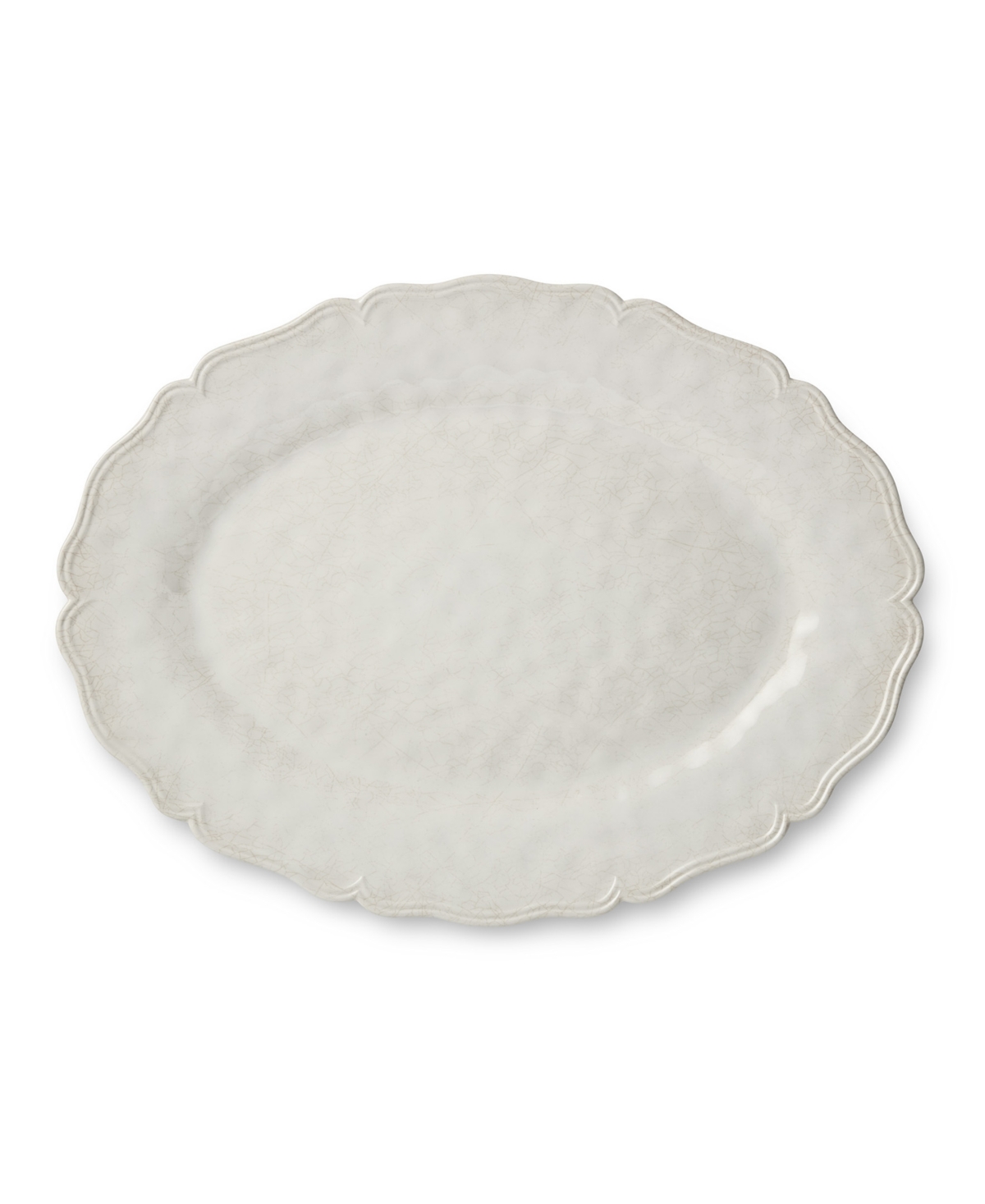 Certified International Isabella Melamine 2pc Platter Set In Cream