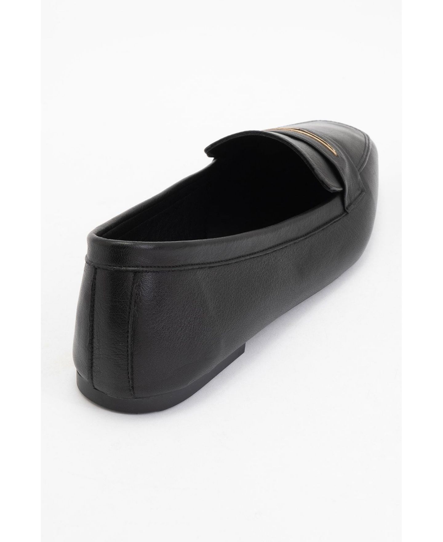 Женские туфли Forever & Always Shoes Iridessa Leather Flat, цвет: Чёрный кожаный — фото 4