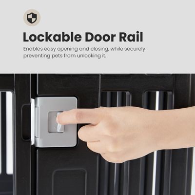 Dog Playpen Adjustable Folding Portable Pet Fence For Small To Medium Dogs Indoor Outdoor Use