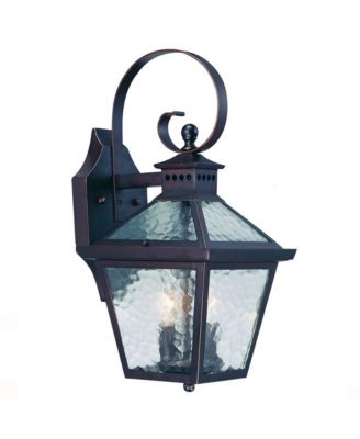 Hammered Glass Wall Light Fixture for Bathroom and Hallway Lighting