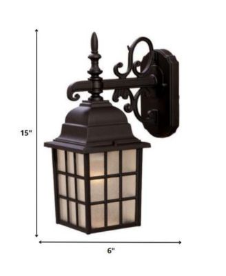 Window Pane Lantern Wall Light for Entryway Hallway or Patio