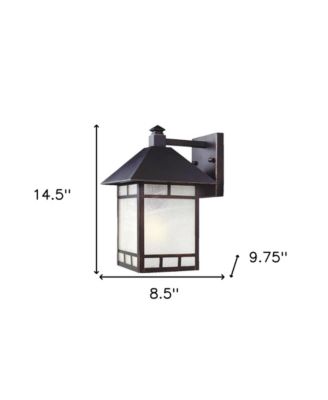 Frosted Glass Lantern Wall Light – Stylish Wall Fixture for Garden & Yard