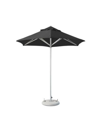 Round Market Patio Umbrella - Polyester Sun Shade for Outdoor Spaces