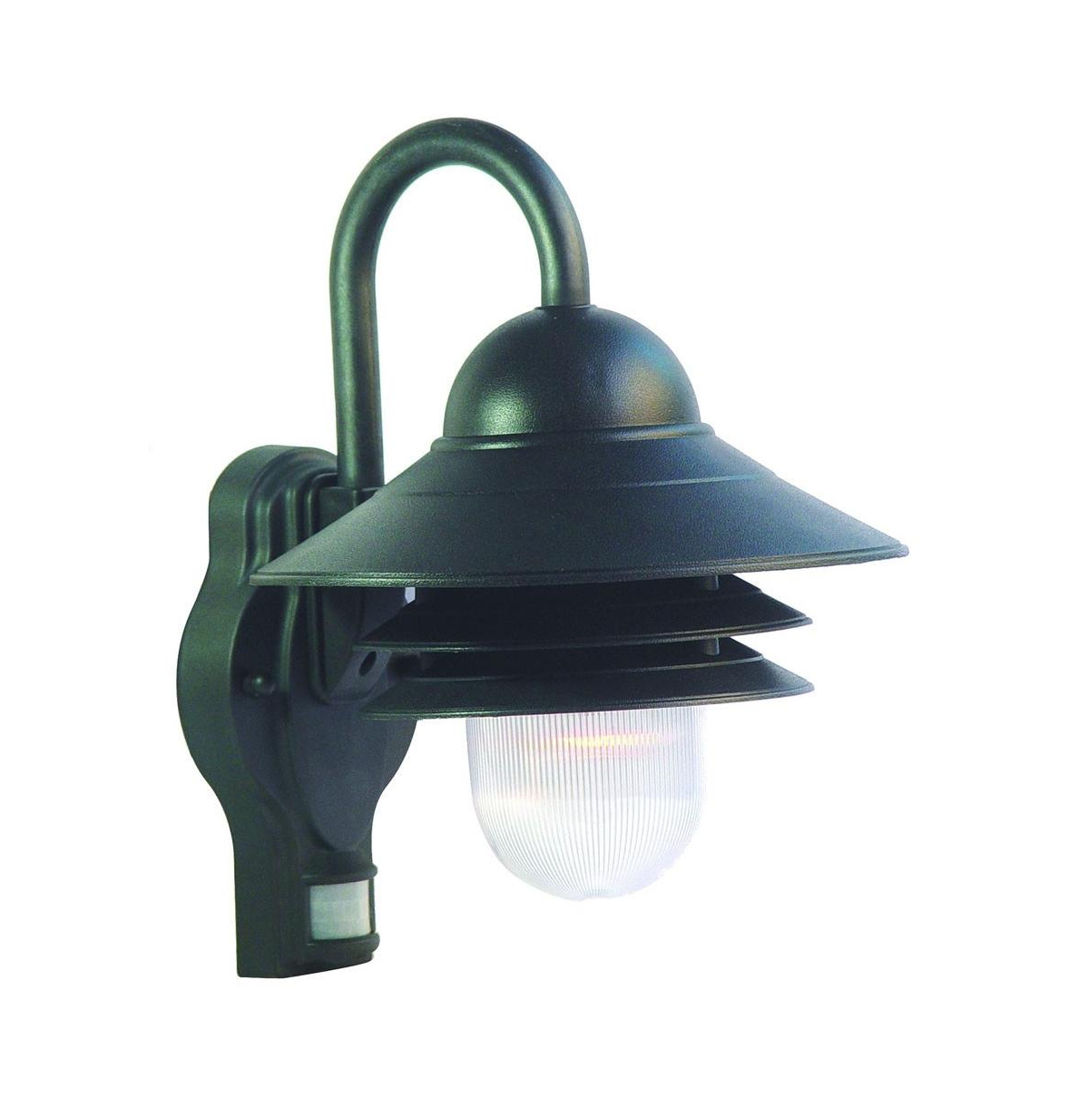 Outdoor Wall Light with Motion Sensor &#x2013; Convenient Lighting for Exterior Spaces - Matte Black