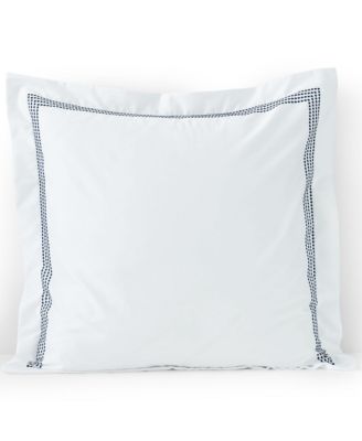 400 Thread Count Premium Supima Cotton No Iron Sateen Embroidered Pillow Sham