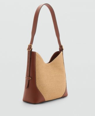 Women's Contrast Canvas Shoulder Bag