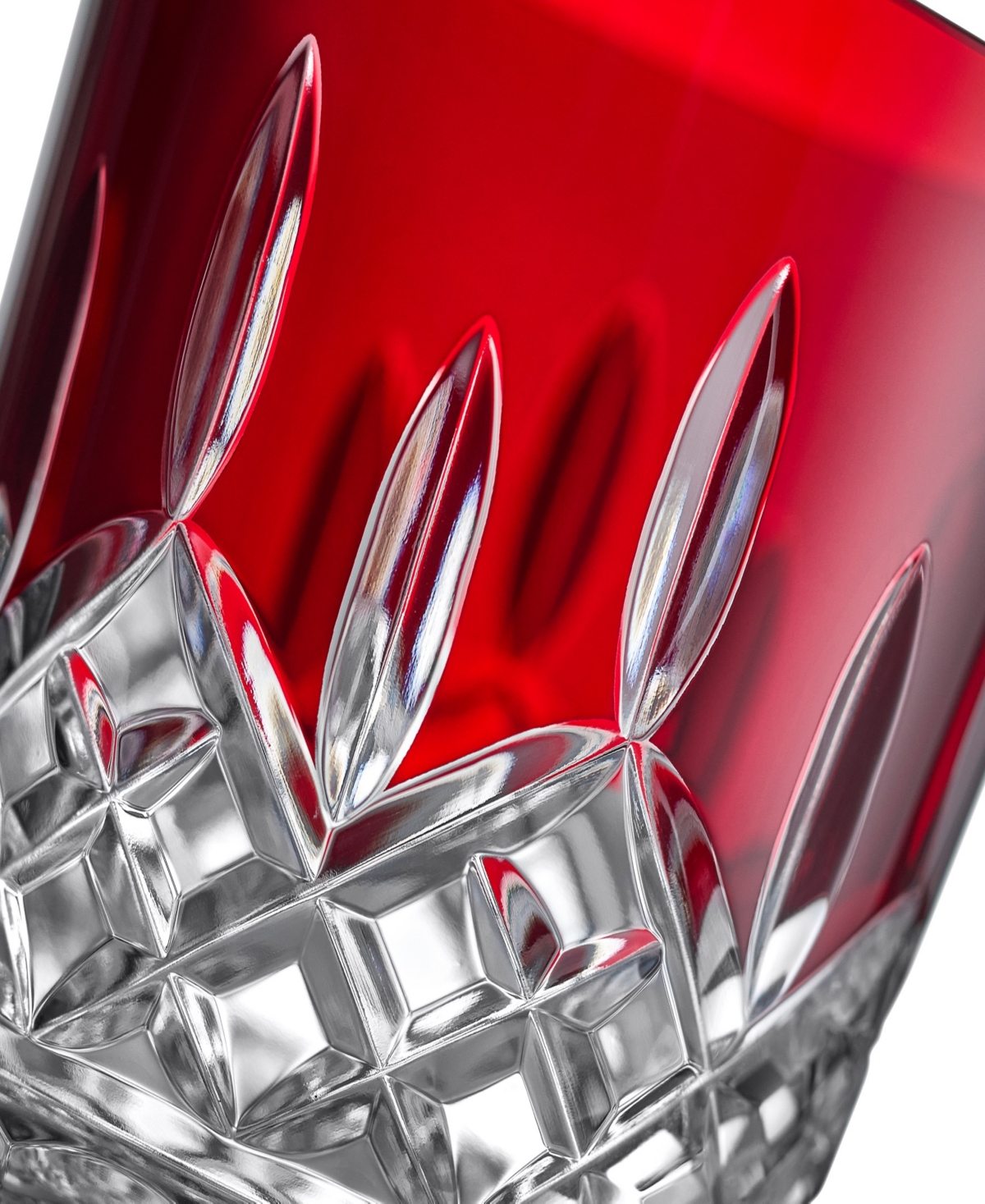 Waterford Lismore Red Double Old Fashioned Glasses, Set Of 2 In Red