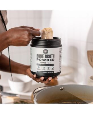 Bone Broth Protein, Grass Fed Protein Powder, Keto Protein Powder for Joint Support and Gut Health, Unflavored, 16 oz