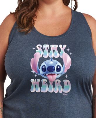 Plus Size Lilo Stitch Stay Weird Graphic Tank Top
