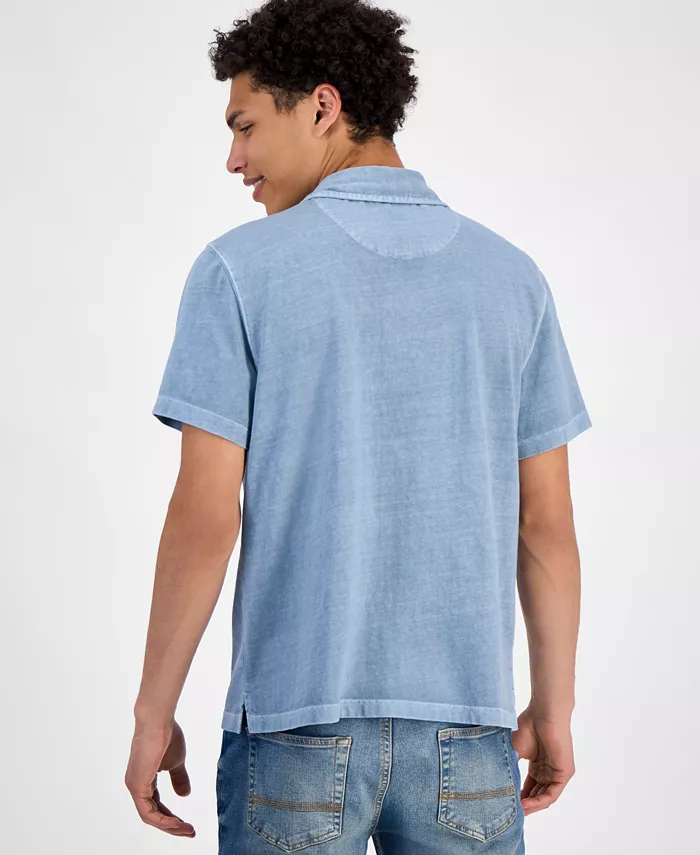 Men's Sun Faded Short Sleeve Polo Shirt - thumbnail 4