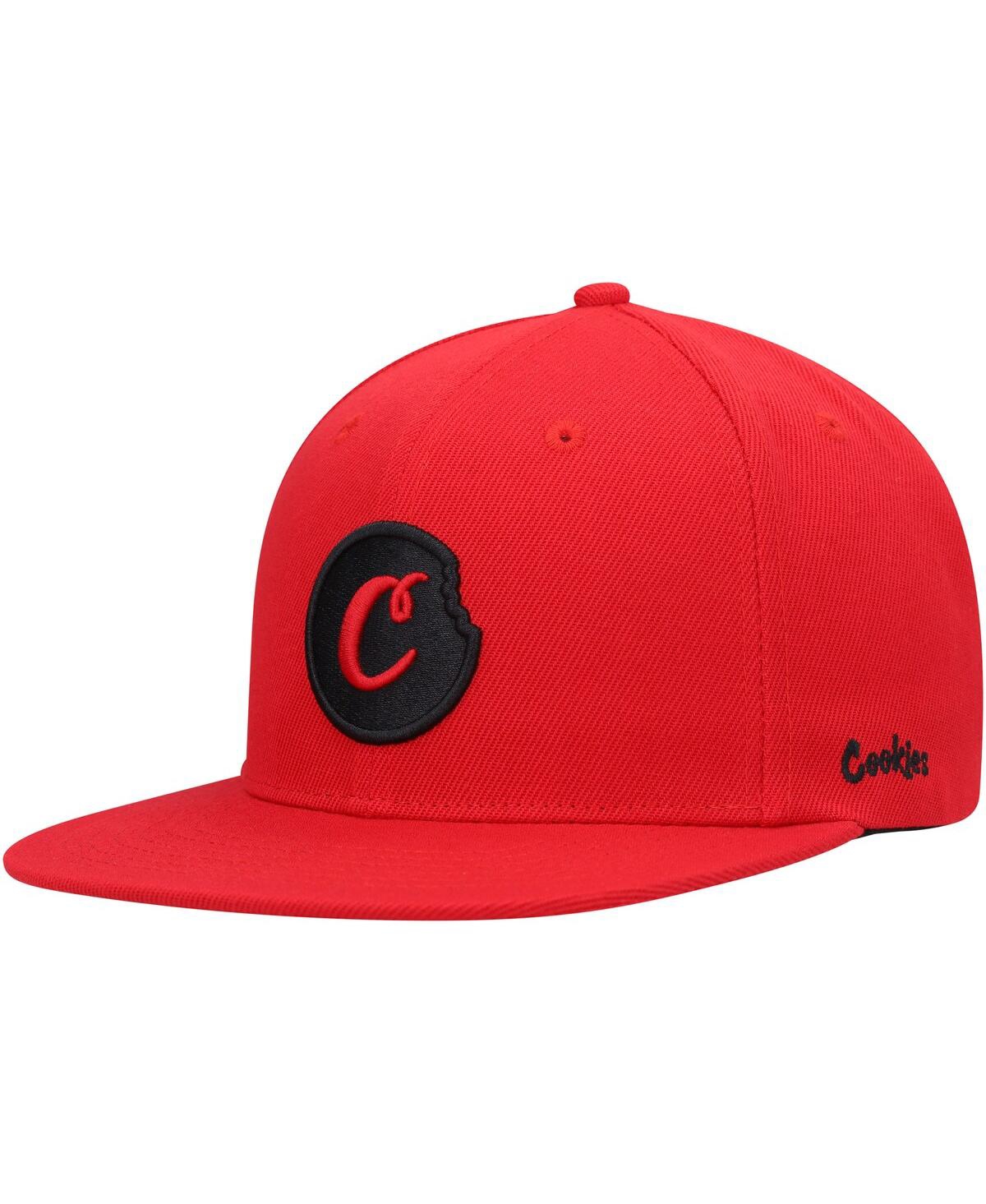 Men's Red C-Bite Snapback Hat - Red