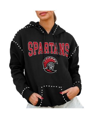 Gameday Couture - Women's Black Tampa Spartans Studded Pullover Hoodie