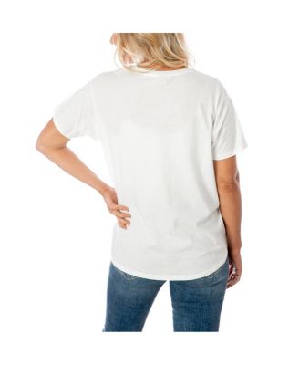 Women's White Nebraska Huskers Volleyball Day Oversized T-Shirt