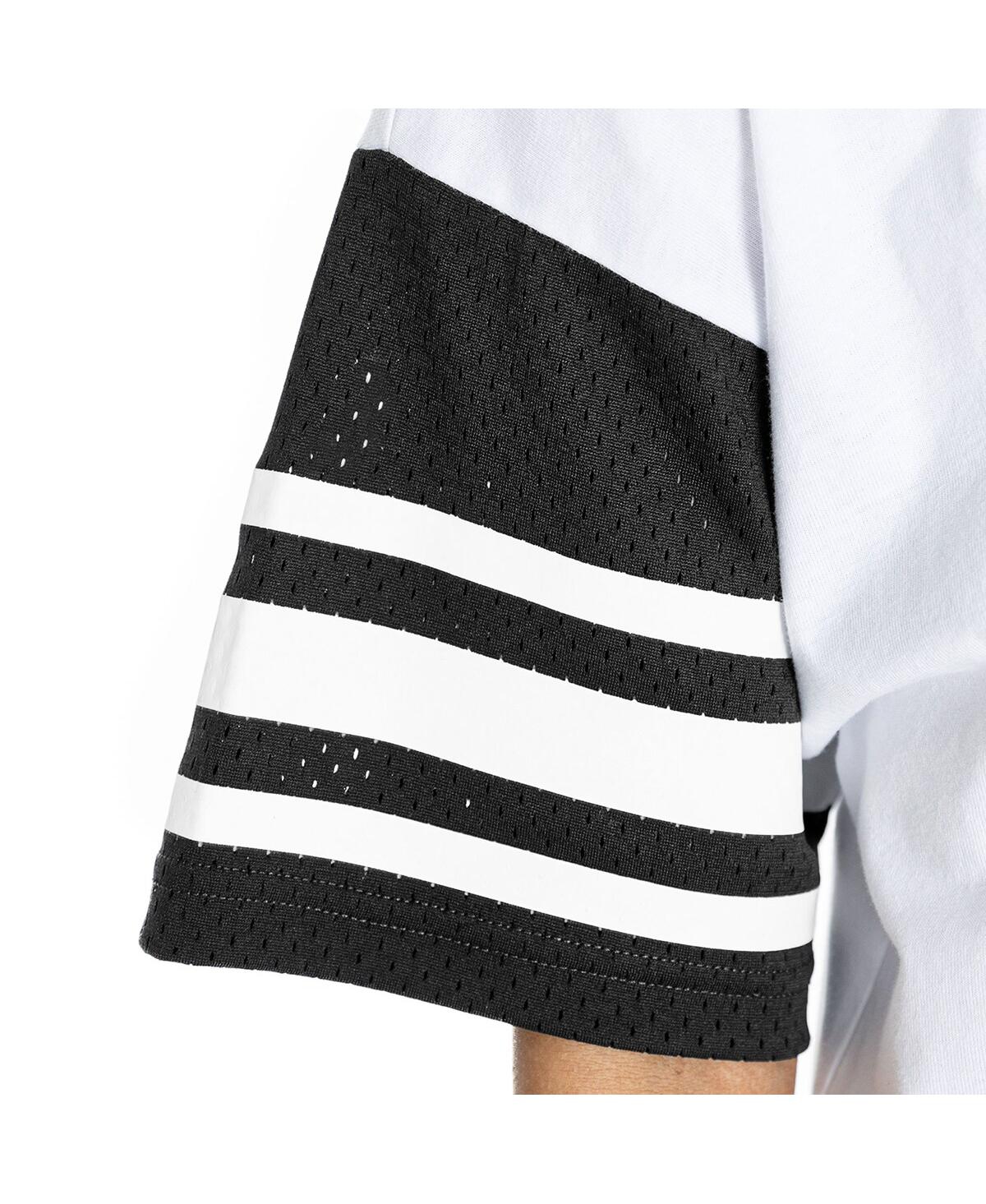 Shop Gameday Couture Women's White Philadelphia Eagles Vintage Look Contrast Mesh Striped Raglan T-shirt