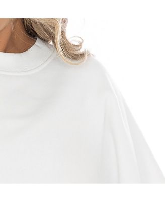 Women's White Coastal Carolina Chanticleers Fair Catch Pullover Sweatshirt