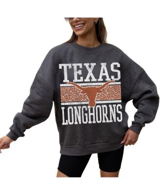 Women's Charcoal Texas Longhorns Premium Fleece Pullover Sweatshirt