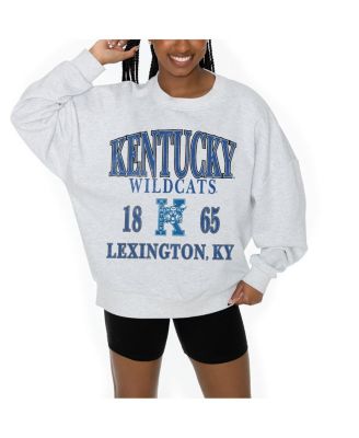 Women's Ash Kentucky Wildcats Premium Fleece Pullover Sweatshirt