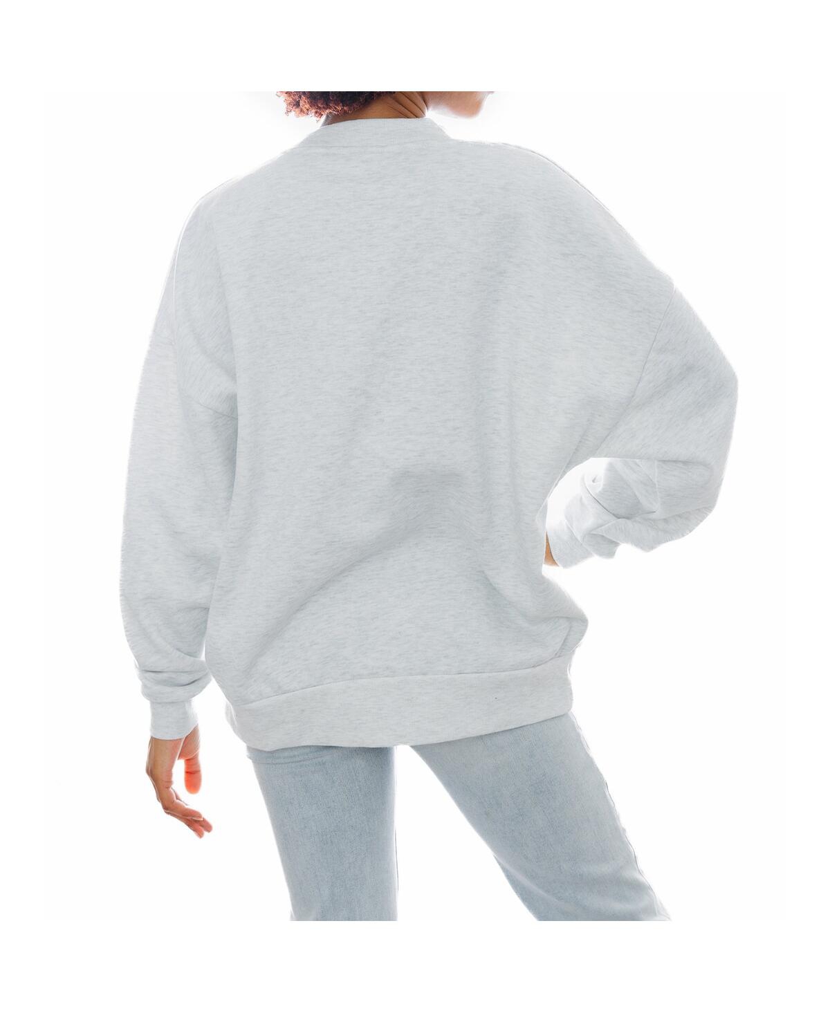 Gameday Couture Women's Gray North Carolina Tar Heels Basketball Premium Fleece Drop Pullover Sweatshirt In Gray