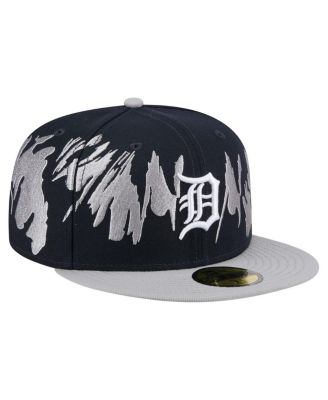 Men's Navy/Gray Detroit Tigers Retro Pattern 59FIFTY Fitted Hat