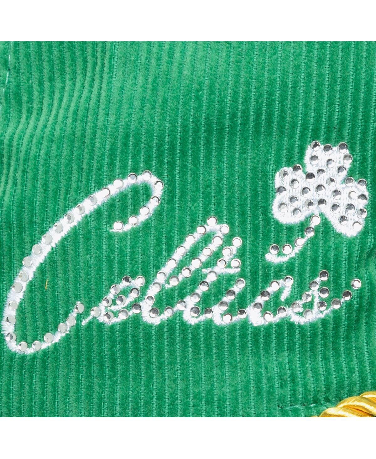 Mitchell & Ness X Dannijo Women's Kelly Green Boston Celtics Deadstock Cord Snapback Hat In Kelly Green